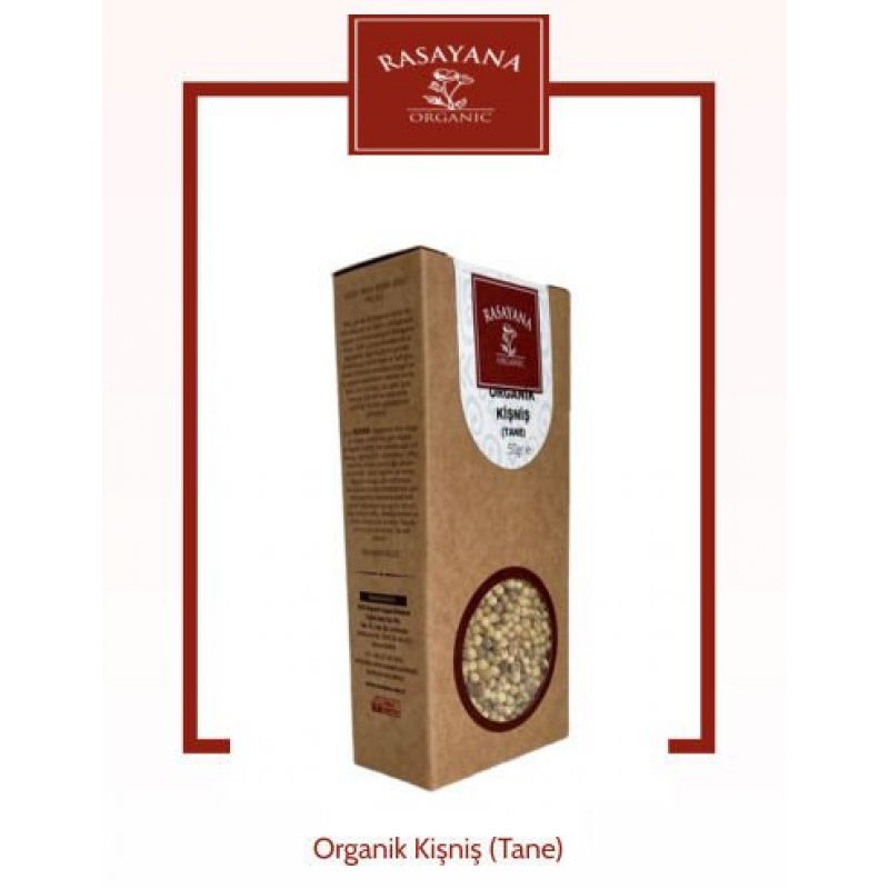 Rasayana Organik Kişniş Tane 50 Gr.