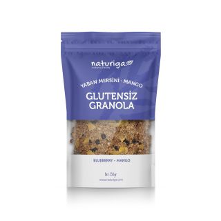 Naturiga Glutensiz Yaban mersini & Mango Granola 250 gr