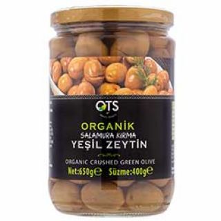 OTS Organik Yeşil Zeytin (Kırma) 680g