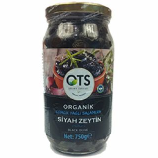 OTS Organik Siyah Zeytin (Gemlik Yağlı Salamura) 700g