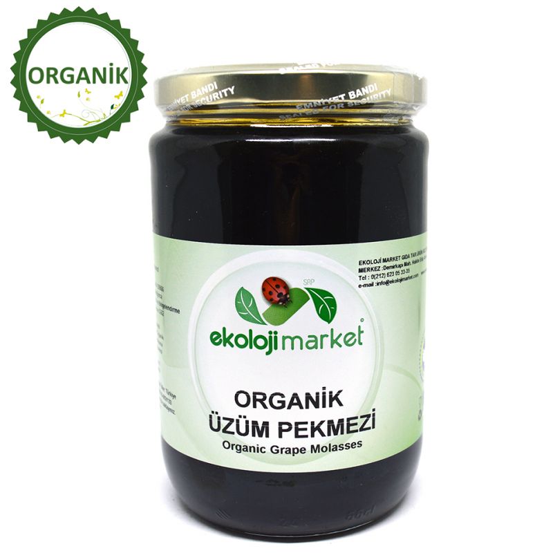 Ekoloji Market Organik Üzüm Pekmezi, 640 gr