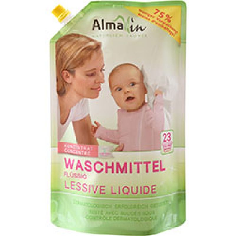 AlmaWin Organik Çamaşır Yıkama Sıvısı (Renkli+Beyaz, Makine & Elde) 1,5L