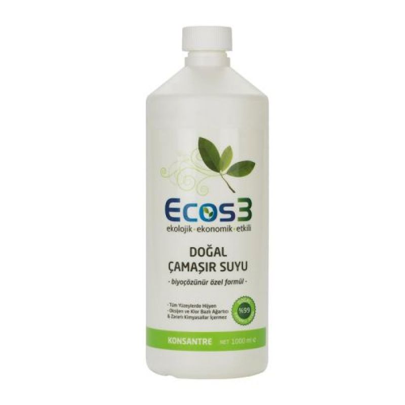 Ecos3 Ekolojik Doğal Çamaşır Suyu 1LT