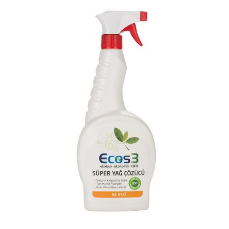  Ecos3 Ekolojik Süper Yağ Çözücü Sprey 750ml