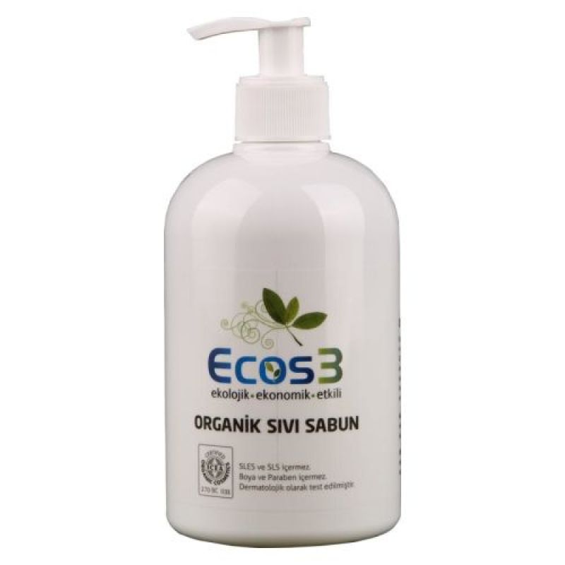 Ecos3 Organik Sıvı Sabun Beyaz Manolya (500ml)