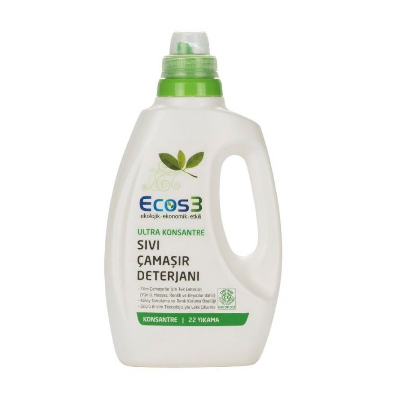 Ecos3 Ekolojik Sıvı Çamaşır Deterjanı  750 ml 