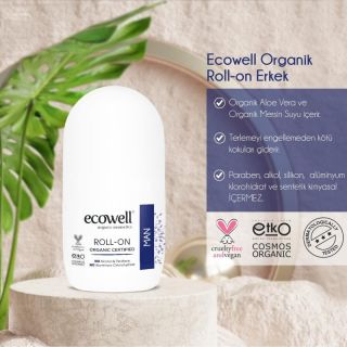 Ecowell Organik Roll-on Erkek (75 ml)