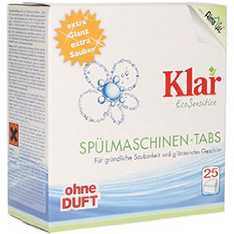 Klar Organik Bulaşık Makinesi Tableti 25 Adet