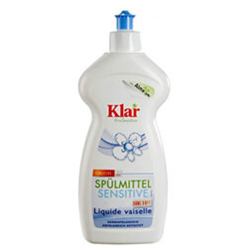 Klar Organik Elde Bulaşık Yıkama Sıvısı (Kokusuz-Sensitive) 500ml